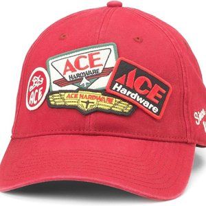 Officially Licensed Ace Hardware Retro Iconic Patch Hat, Strapback, Red, NWT